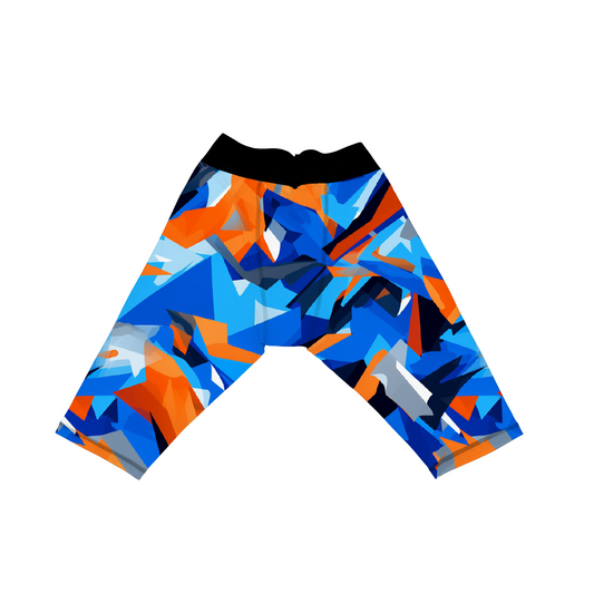 Abstract Camo Compression Shorts