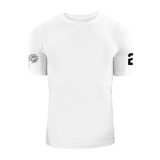 Big Logo Black Number Compression Shirt White