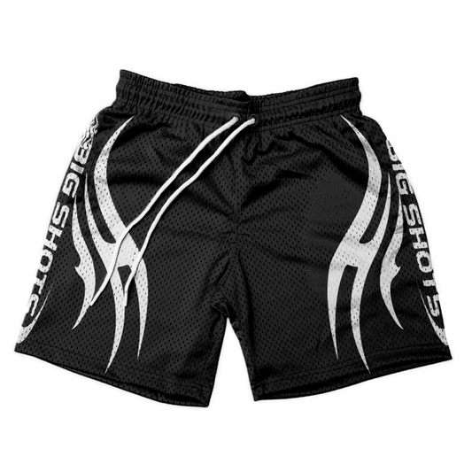 Black Tribal Y2K Shorts