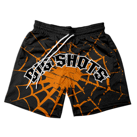 Black Web Shorts